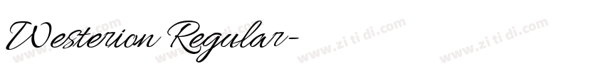 Westerion Regular字体转换 Westerion Regular字体转换